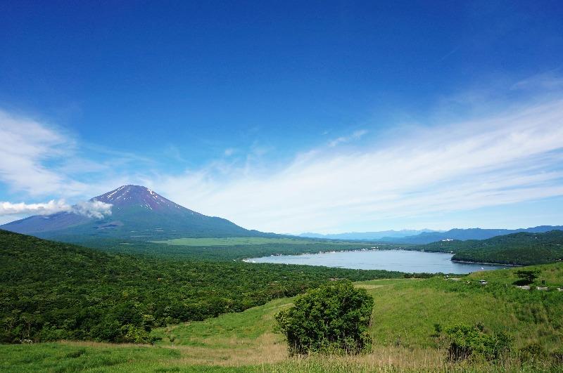 パノラマ台（山中湖）から見える富士山