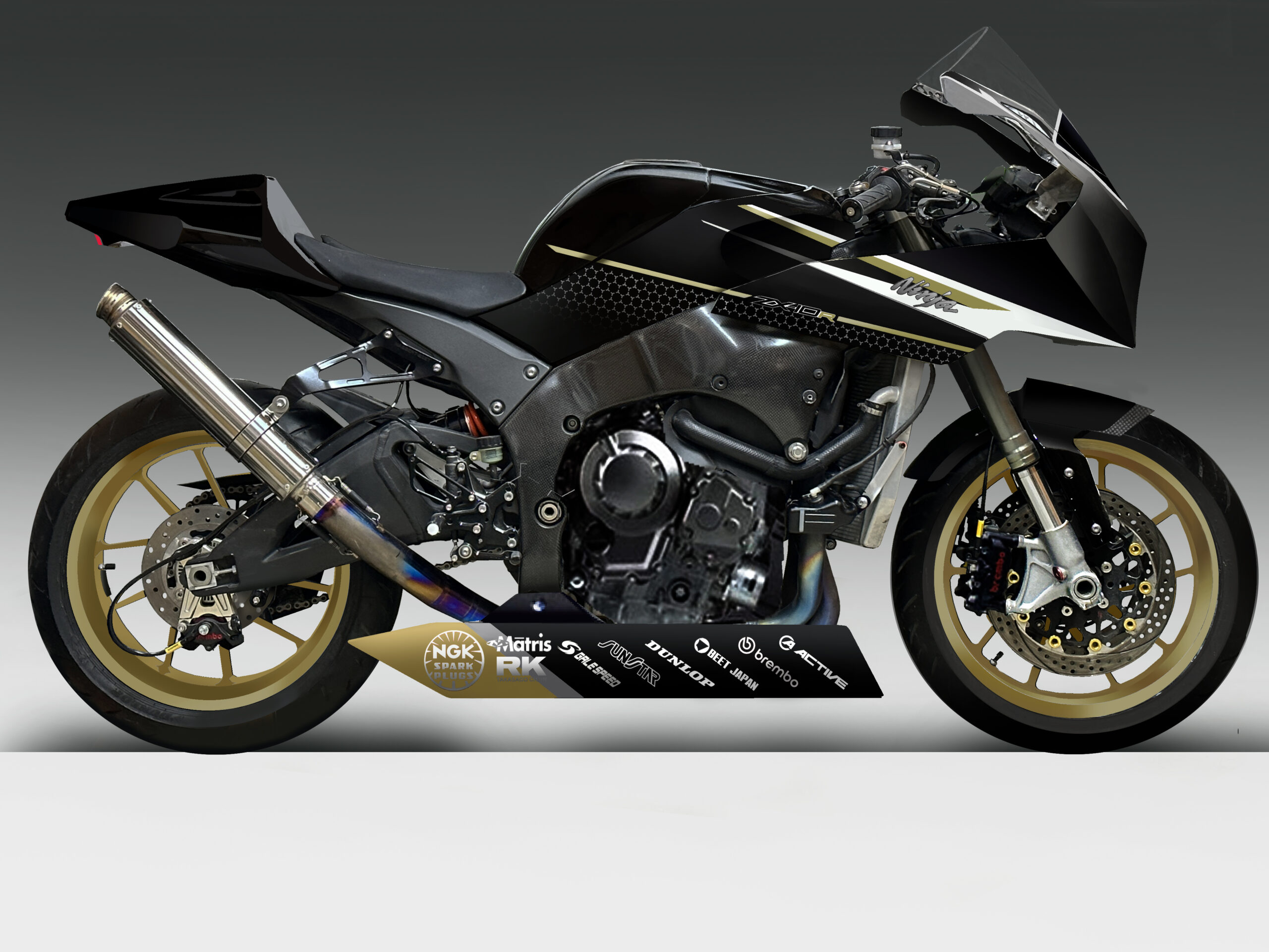 ●未使用 カワサキ ZX-10R NINJA 純正 センターカウル 左