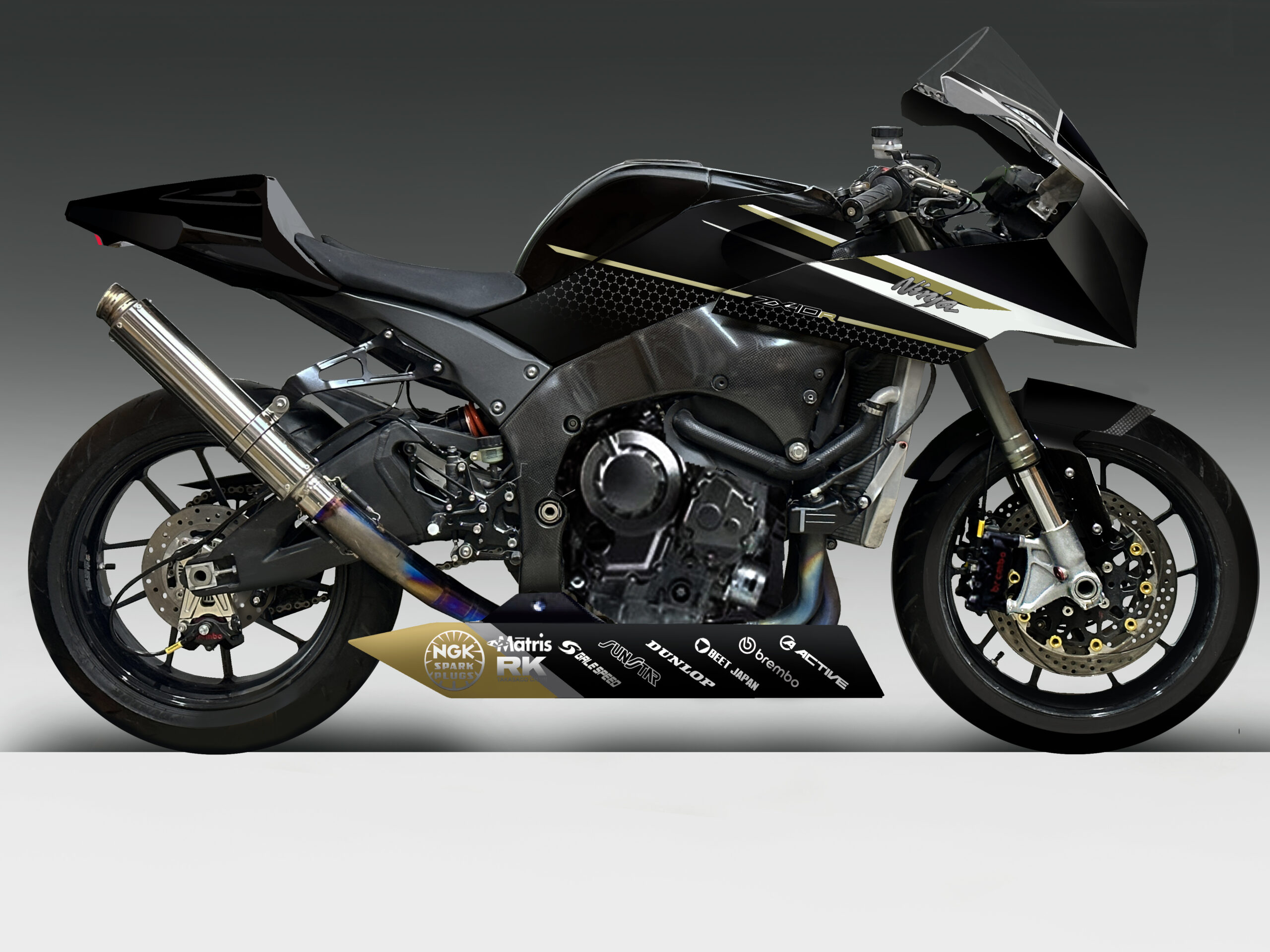 ZX－10R・BEETフルエキゾーストマフラー 達する